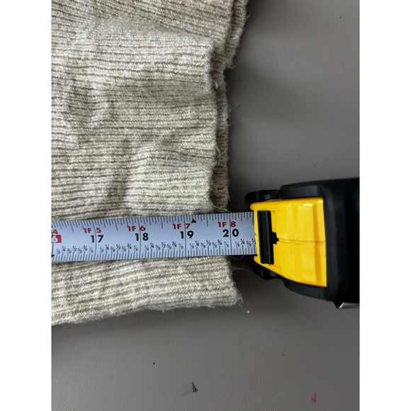 Worthington Turtleneck Sweater Gold Sparkle Size Medium - Picture 7 of 8